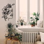 Wallity Farfalla Accesorio decorativo de pared metálico Negro